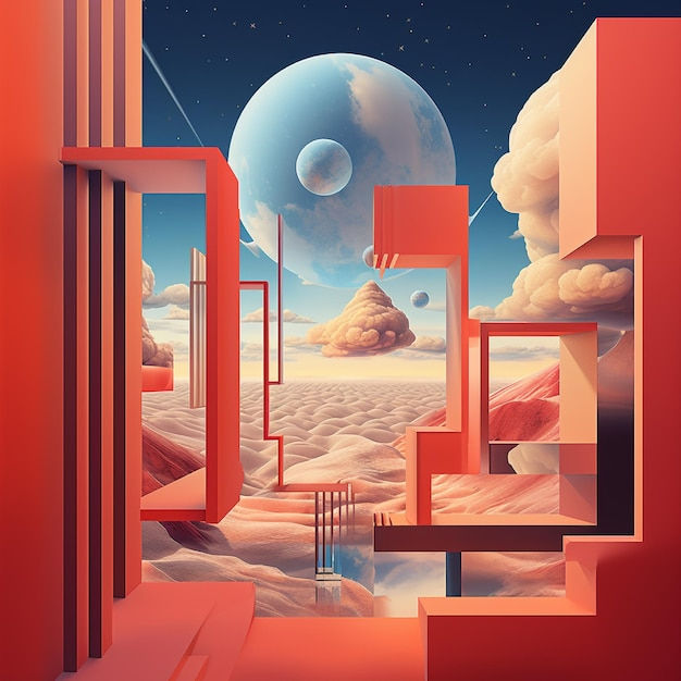Wallpaper #1GfmC5MBSpphPi3-WtvR201 Premium AI Image Surreal Dimensions Art Exploring Alternate Realities