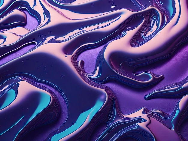 Wallpaper #676fa Dark Purple Turquoise Paint Stains Mixing Liquid 4K HD Turquoise