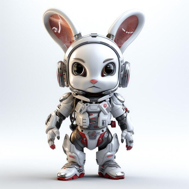 Wallpaper #qa3MMZMBKf019FdaUxGB95 Premium AI Image Illustration Cartoon Cyberpunk Rabbit Enchantment Revel