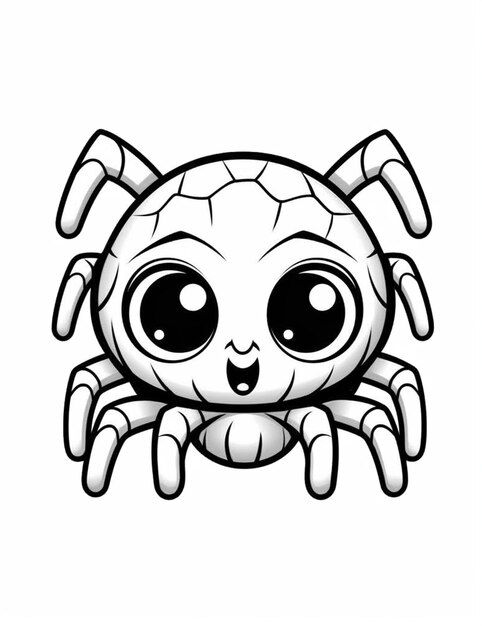 Wallpaper #R_S4OZMBKFX8bn3rxndT228 Premium Photo a Cartoon Spider with Big Eyes and a Spider Face