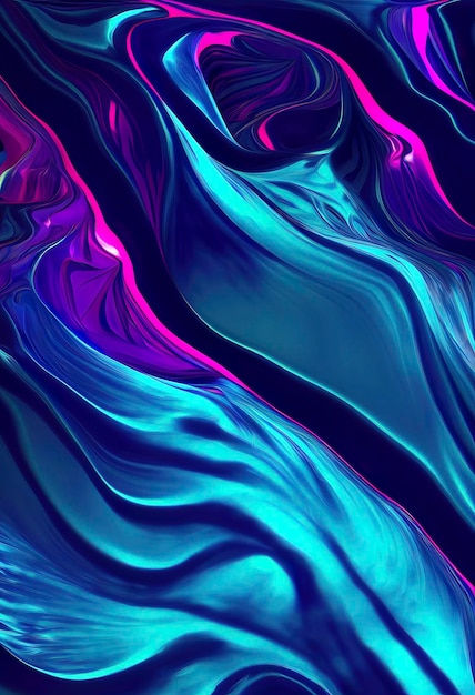 Wallpaper #676fa Dark Purple Turquoise Paint Stains Mixing Liquid 4K HD Turquoise