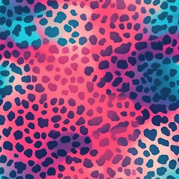 Wallpaper #WViyNJMBzN9vxX34jT0O91 Premium AI Image a Close Up of a Colorful Leopard Print Fabric