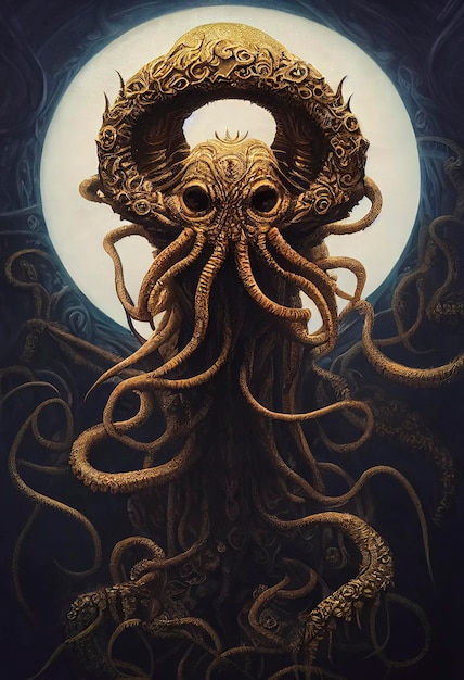 Wallpaper #9SYNmZcBNyflpn9riYcE6 Premium Photo Beautiful Detailed Illustration of Mythical Lovecraft