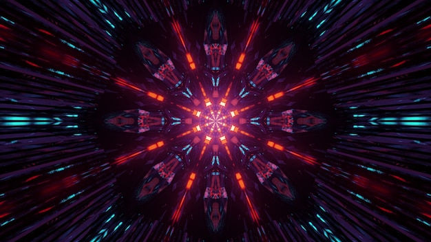 Wallpaper #A0ApMJMBJhL2WPbazsCh14 Premium Photo Bright Glowing Neon Lights of Abstract Art 3D