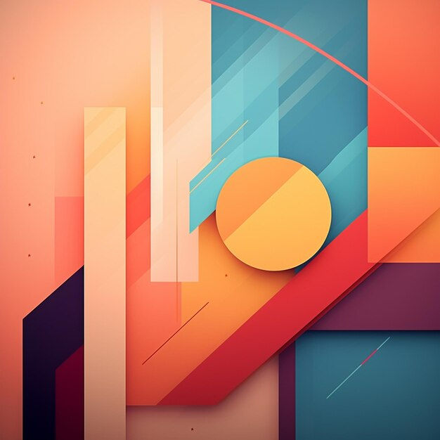 Wallpaper #52dQ-5IBSpphPi3-YpO8283 Premium AI Image a Colorful Abstract Painting of a Circle and a