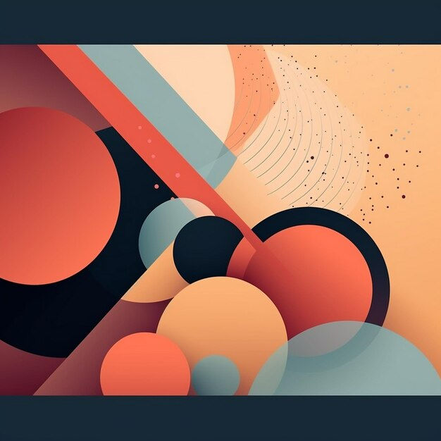 Wallpaper #52dQ-5IBSpphPi3-YpO890 Premium AI Image a Colorful Abstract Painting of Circles and Circles