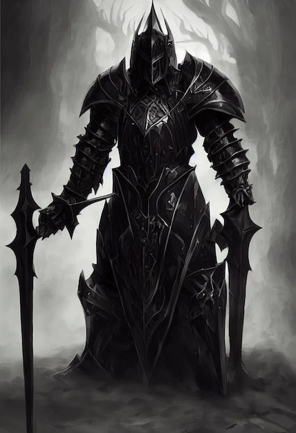 Wallpaper #A-qbVZMBlwTYPL18WA7_2 Fantasy Black Knight Armor