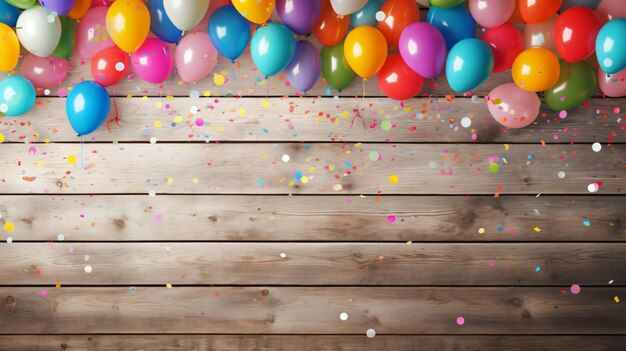 Wallpaper #lMnyjJcB-VVLIetl3Wns40 Premium AI Image Colorful Carnival or Party Balloons Streamers