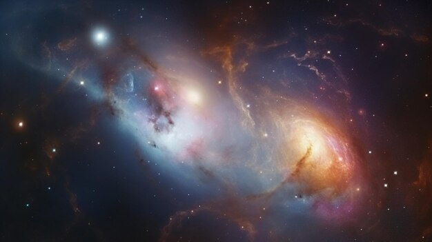 Wallpaper #gWfk_ZIBSpphPi3-tp0a174 Premium AI Image a Space Galaxy with a Blue and Purple Galaxy and Stars