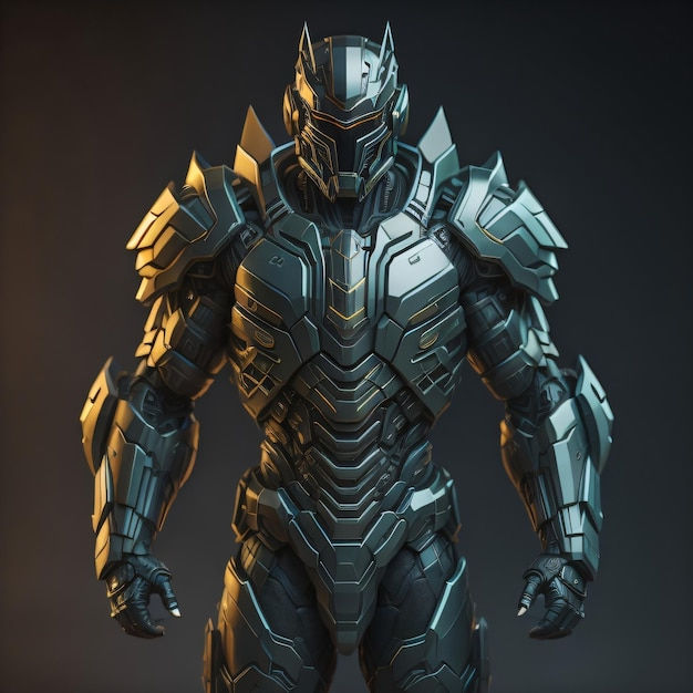 Wallpaper #IgNhZZMBpyOg8YnET9kL97 Premium Photo a Character in a Futuristic Armor with the Word Marvel