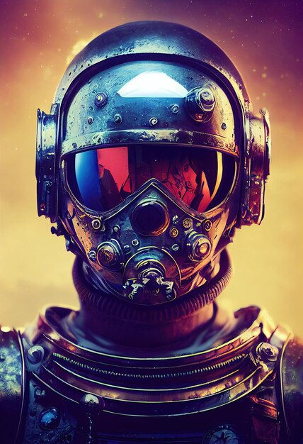 Wallpaper #e2eE_JIBSpphPi3-ZZiW279 Premium Photo Portrait of an Fictional Steampunk Astronaut in a