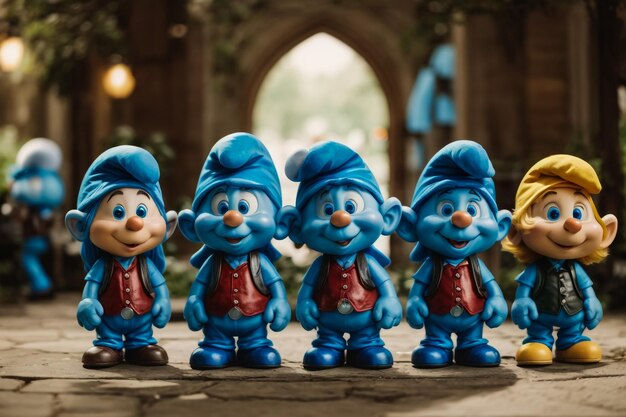 Wallpaper #jmdi6pIBSpphPi3-iEY-149 Premium AI Image the Smurfs Grumpy Smurf Joking Smurf Clumsy Smurf