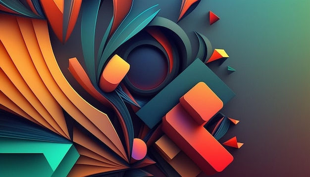 Wallpaper #_neoJ5MB-pgBXx60daZ0171 Premium Photo a Colorful Background with a Letter E and a Symbol