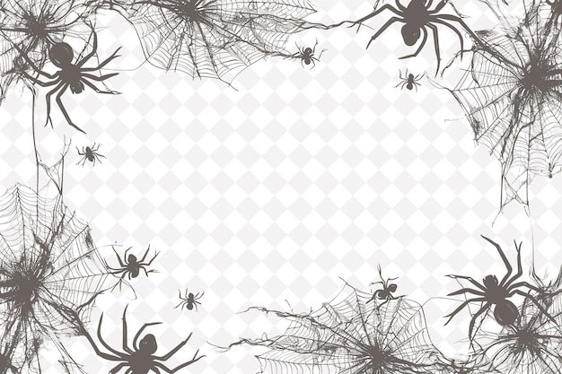 Wallpaper #V4v_dpcBcm9NJah-YnkY12 Halloween Spider Web Frame with Spider String and Plastic Sp Png