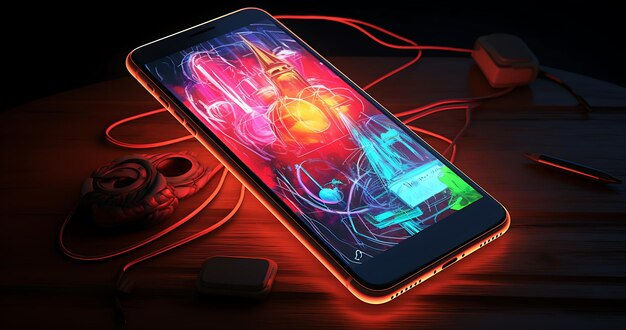 Wallpaper #-_8TapMB3lSXT3zUx-Vv274 Premium AI Image Colorful Phone Wallpaper a Splash of Vibrant Hues