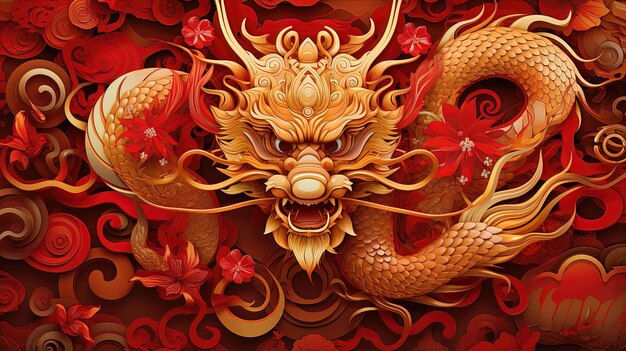Wallpaper #U7gq25IBJvJKYCmEGfWT284 Premium AI Image Oriental Dragon Neon Modern Art Cover AI Generation