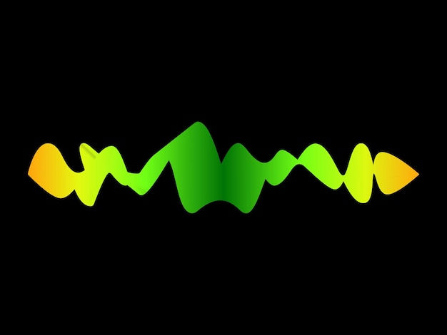 Wallpaper #OWisGZMBSpphPi3-0Bjv229 Premium Vector Movement Multicolored Sound Wave on a Black Background