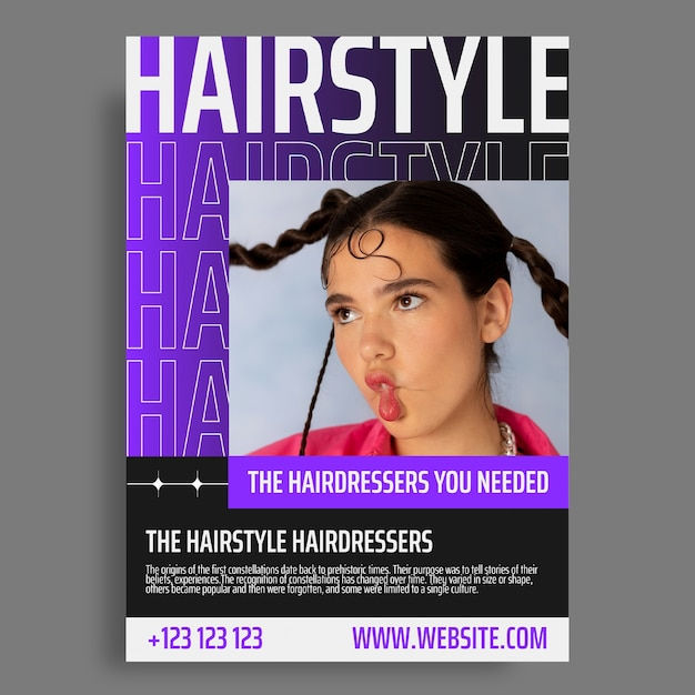 Wallpaper #OWdL6JIBSpphPi3-Njwh127 Free Vector Futuristic the Hairstyle Hairdressers Flyer