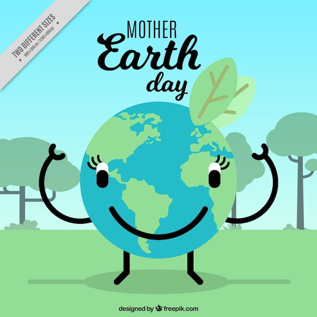 Wallpaper #1f9f2 Earth Day Free Vector Icon Hand Holding Plant with Earth Background