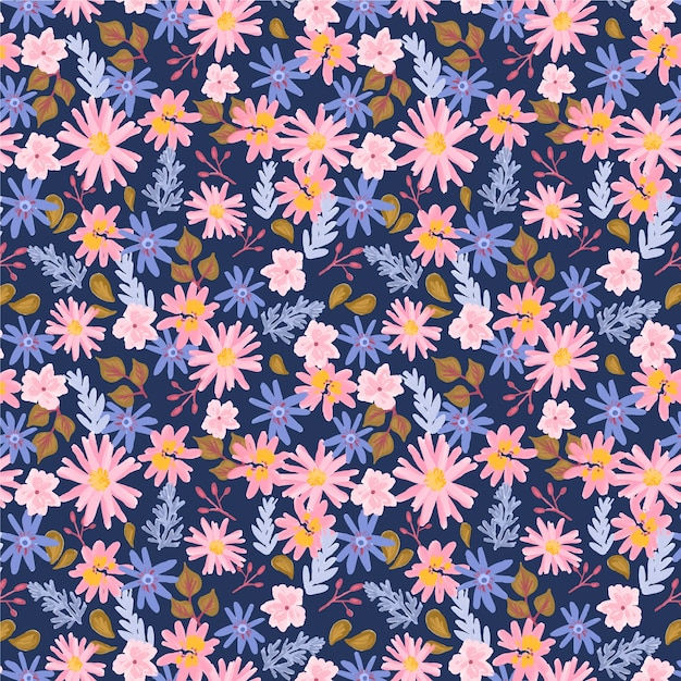 Wallpaper #8Bk5Io8BtGB6xQ78kYG720 Free Vector Hand Drawn Small Flowers Pattern