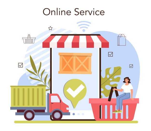 Wallpaper #gGdQ7pIBSpphPi3-YVxF208 Premium Vector Commercial Activities Online Service or Platform