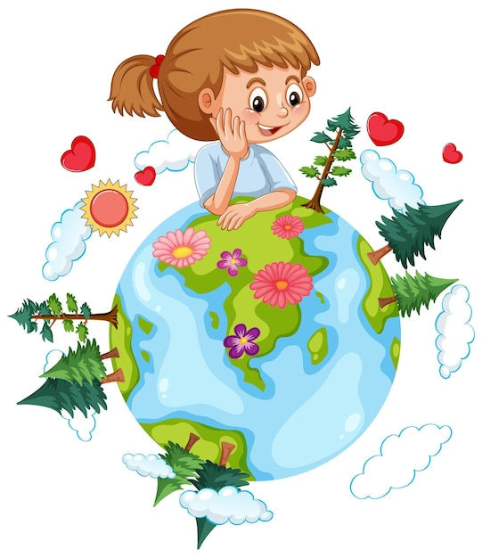 Wallpaper #1f9f2 Earth Day Free Vector Icon Hand Holding Plant with Earth Background