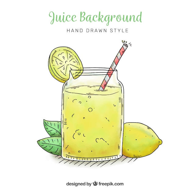 Wallpaper #GGfpAZMBSpphPi3-Wa1b92 Free Vector Lemonade Background in Hand Drawn Style