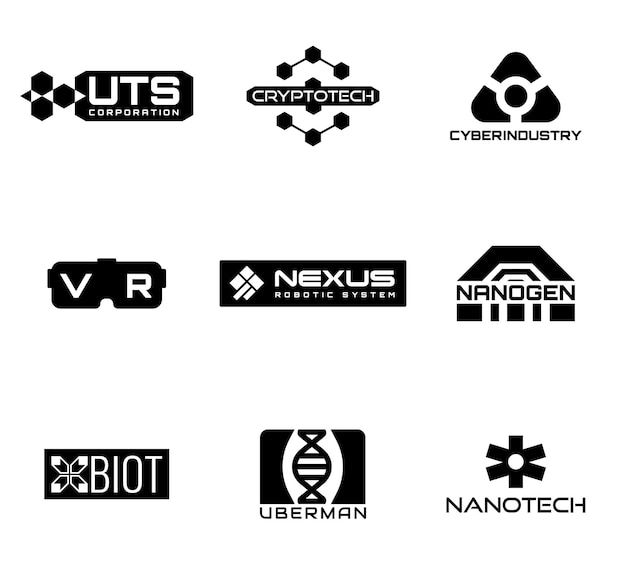 Wallpaper #n3TvwI4B_8f4nGFai20r19 Logos De Ciencia Ficcion Y Cyberpunk Logos De Corporaciones Ficticias