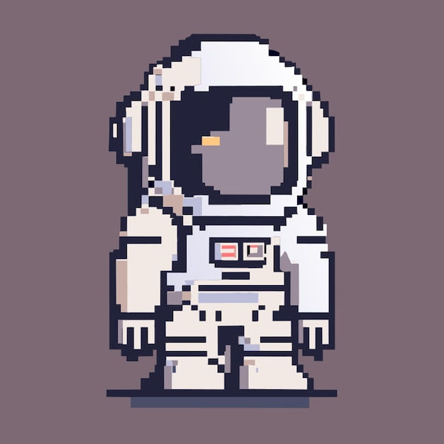 Wallpaper #YjGbNZMB5zzyi_yY1Fda8 Ilustracion De Vector De Astronauta De Pixel Art Plana Vector Premium