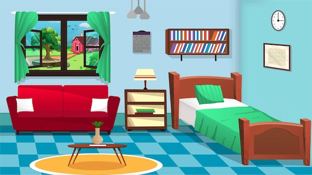 Wallpaper #MWcjC5MBSpphPi3-X9jd332 Habitacion Interior Salon De Dibujos Animados Dormitorio Infantil Con