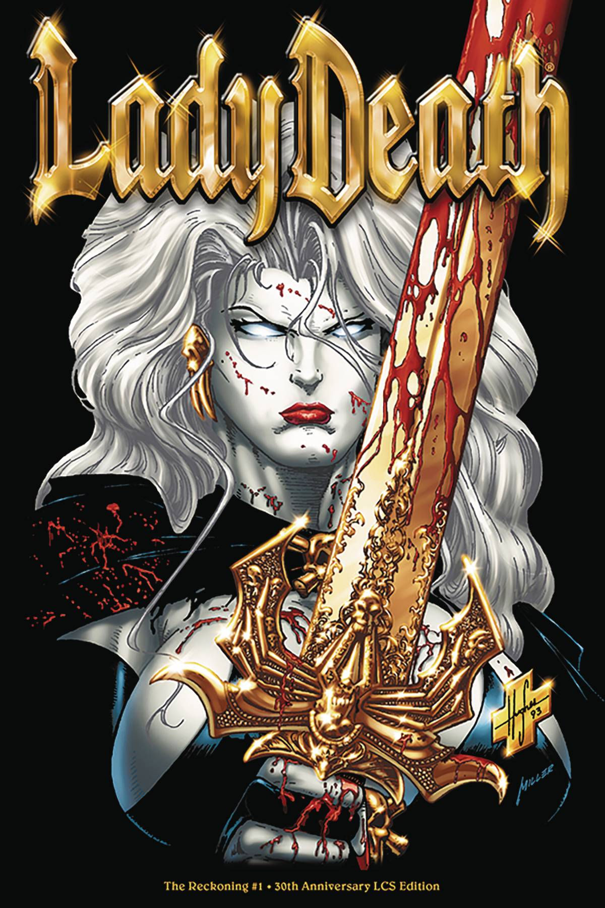 Wallpaper #CaUNOJMBVBiSkHCa-I2R263 Lady Death the Reckoning 1 30th Anniversary Cover Fresh Comics