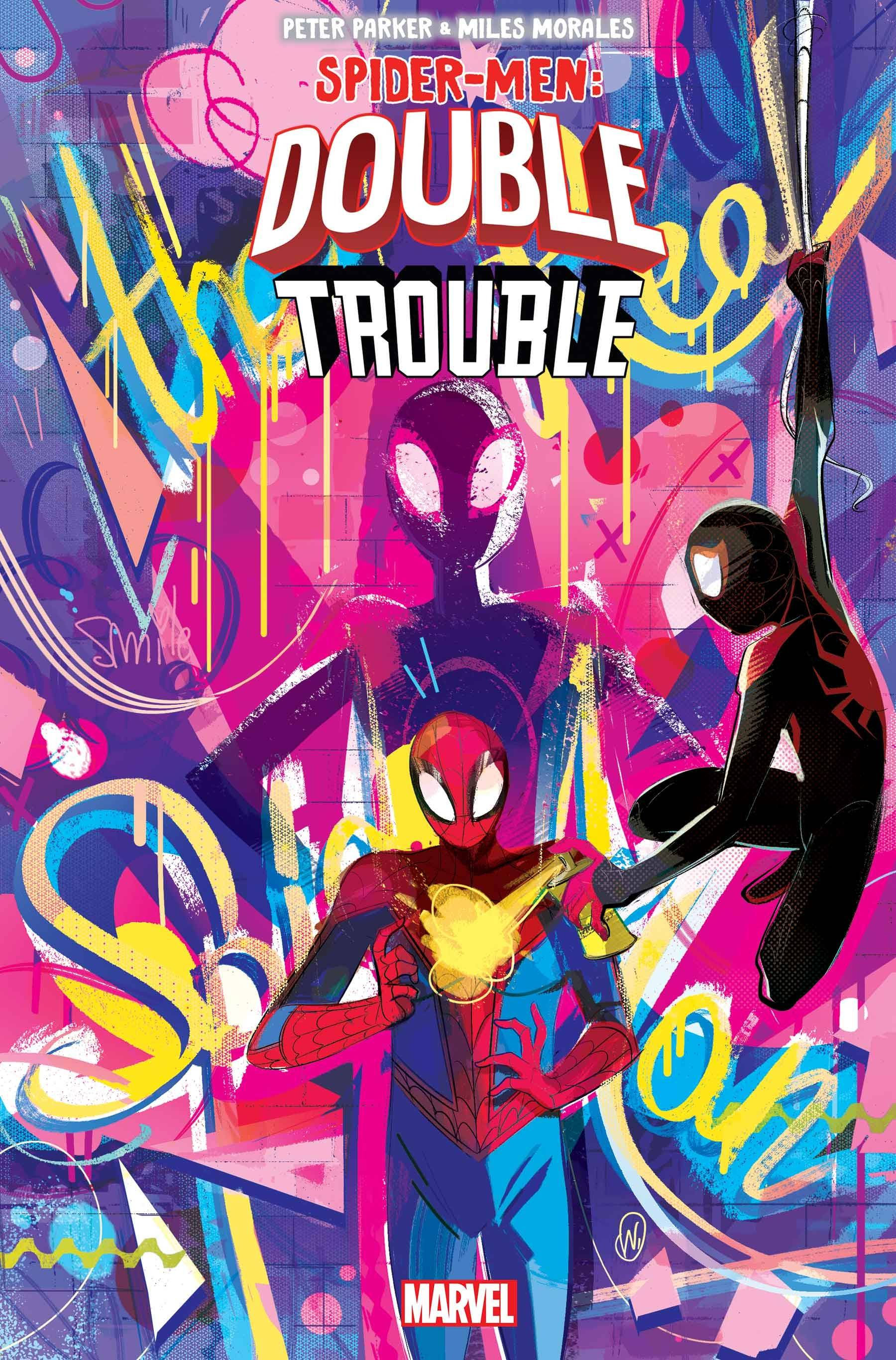 Wallpaper #_PQcOpMBKFX8bn3r6ndN45 Peter Parker Miles Morales Spider Men Double Trouble 2 Baldari