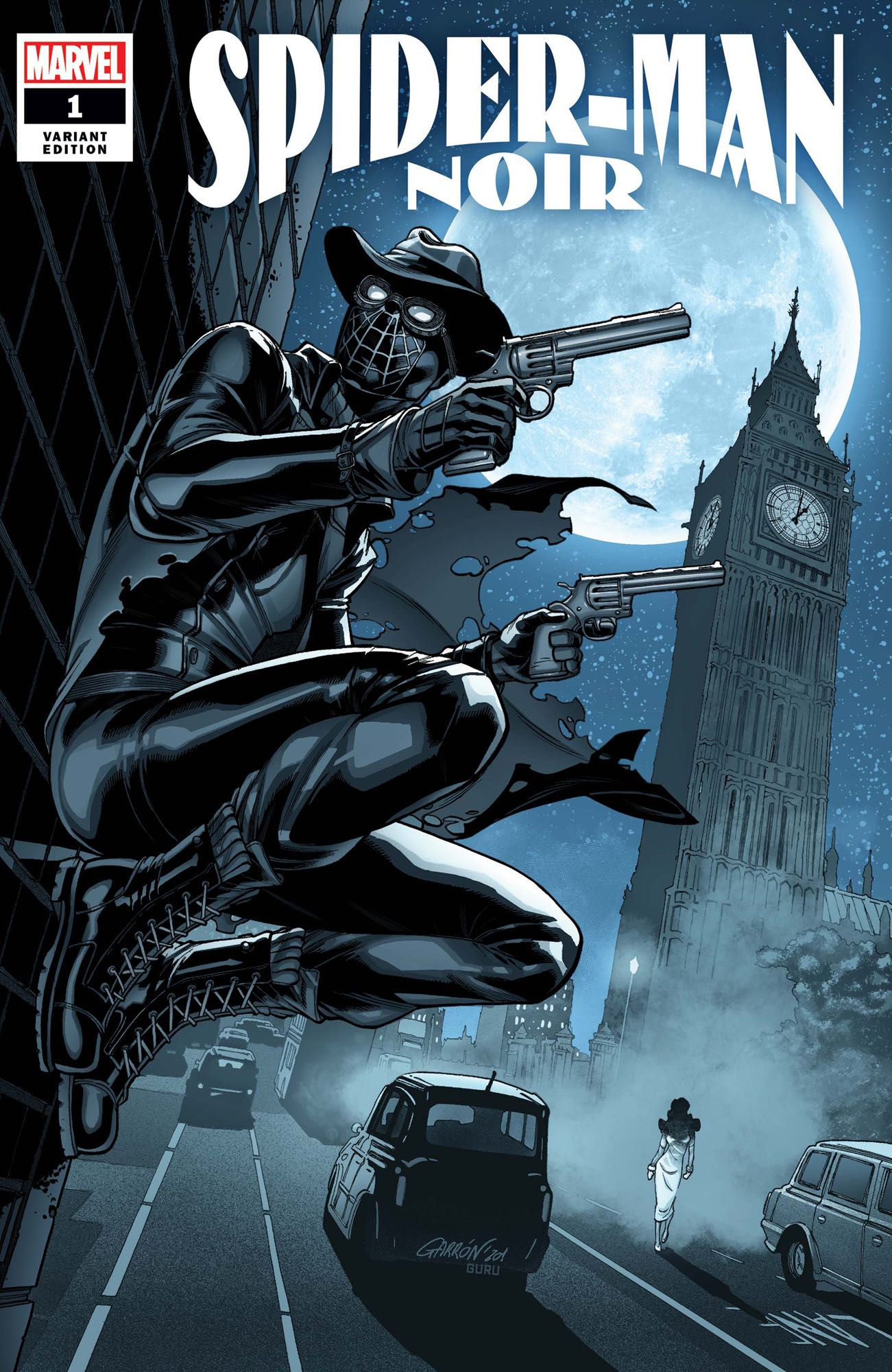 Wallpaper #BkCHMZMBJhL2WPba38eX158 Spider Man Noir 1 Garron Cover Fresh Comics