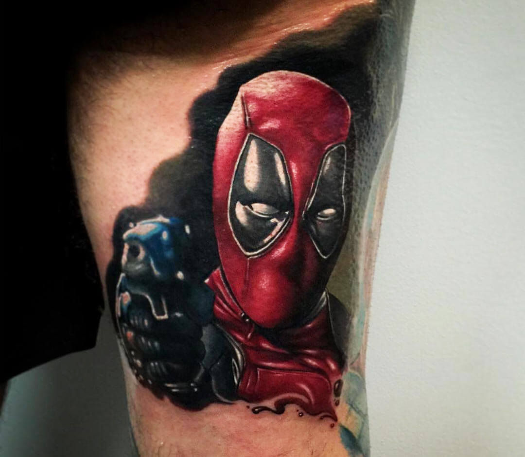 Wallpaper #HWfz8pIBSpphPi3-MnOE110 Deadpool Tattoo by Audie Fulfer Photo 23439