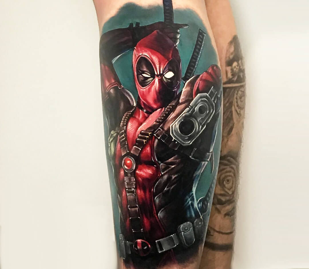 Wallpaper #9130c Marvel Tattoo Photo by Gus H Tattoo on Instagram Deadpool