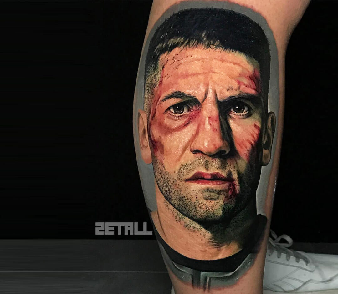 Wallpaper #KEC6L5MBJhL2WPbaNL4t296 The Punisher Tattoo by Victor Zetall Photo 27773