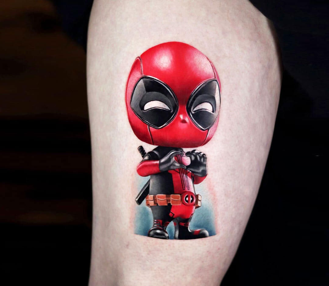 Wallpaper #HWfz8pIBSpphPi3-MnOE250 Young Deadpool Tattoo by Tattooist Yeono Photo 30810