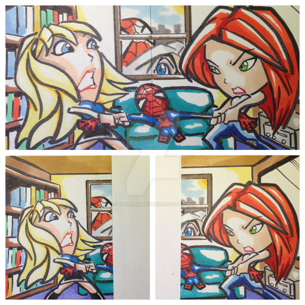 Wallpaper #AfSaOpMBKFX8bn3rEnm3271 Mj vs Gwen Stacy Sketchcard by Bunleungart on Deviantart