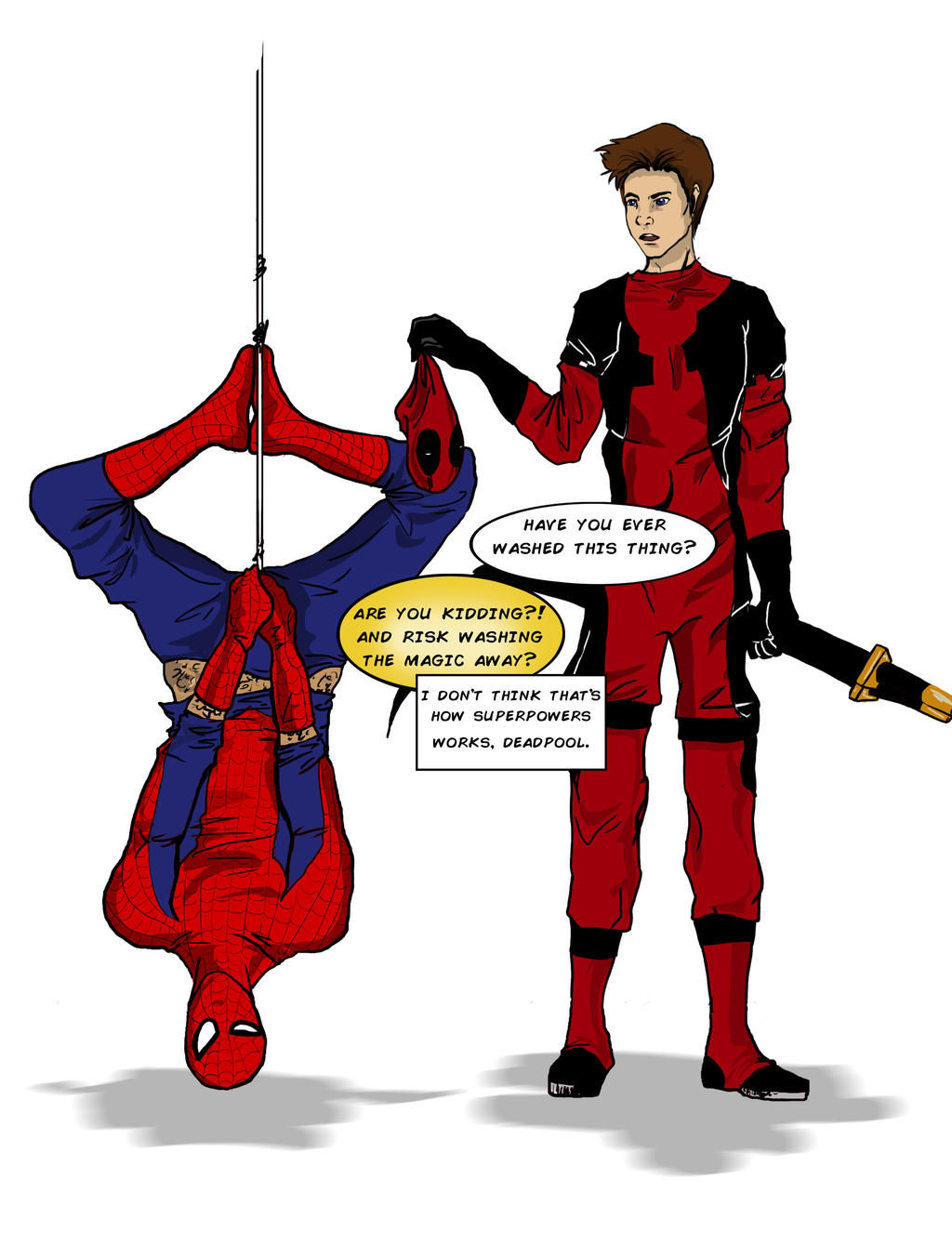 Wallpaper #7BGlM5MBXrlMTfB52Epu169 Spidey Pool by Lovisad on Deviantart