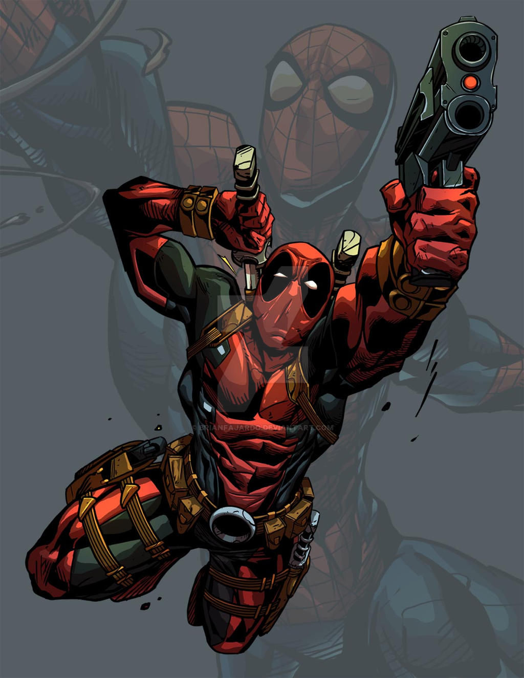 Wallpaper #pmjDFpMBSpphPi3-rQx928 Deadpool Spidey Fan Art by Brianfajardo on Deviantart