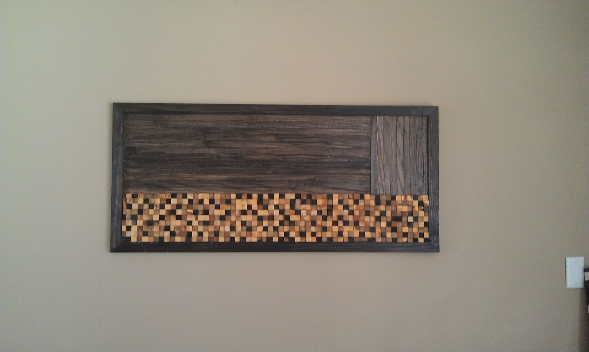 Wallpaper #U2cjEpMBSpphPi3-K_pE165 Handmade Wood Mosaic Wall Art by Built Concrete Custommadecom