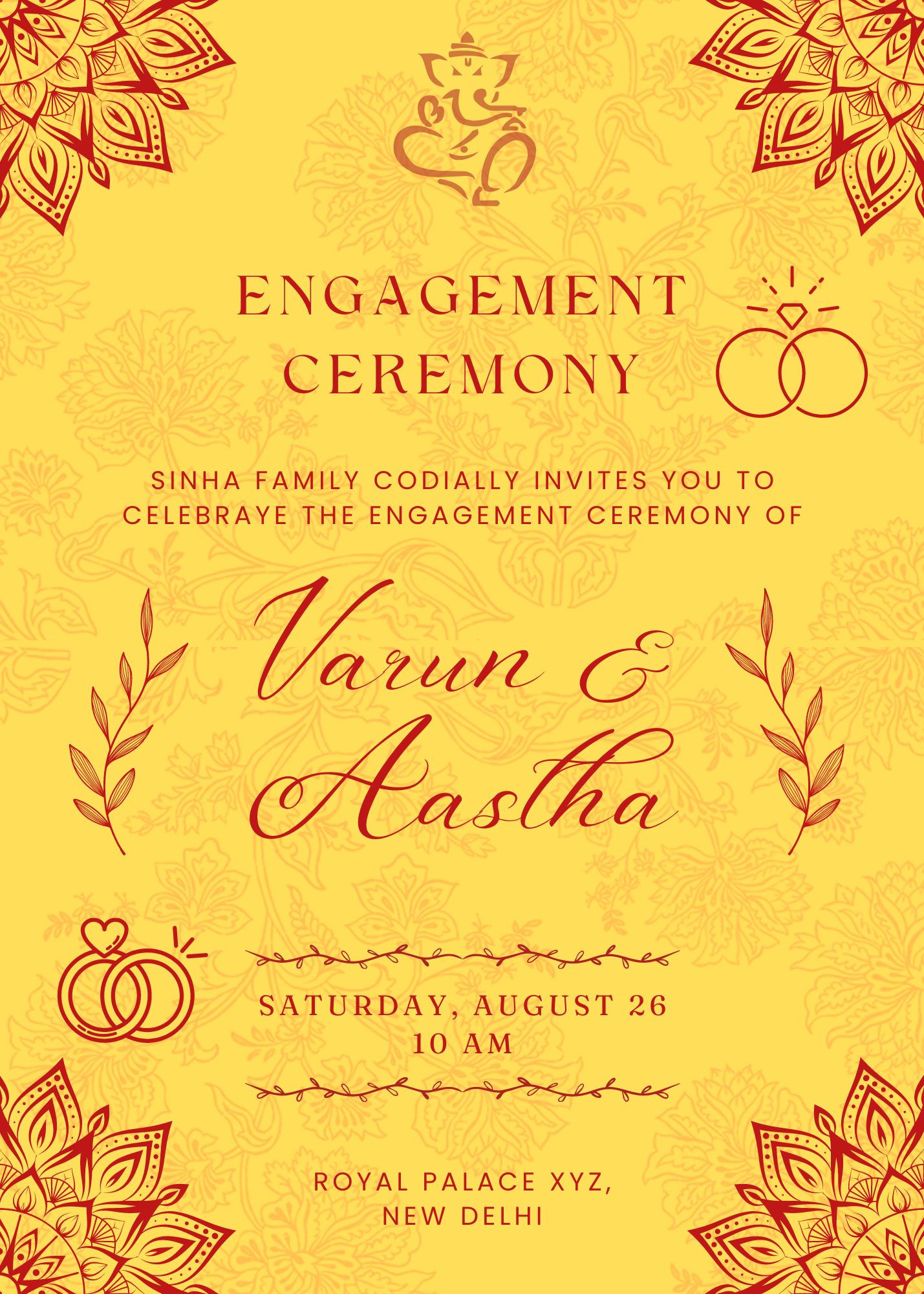 Wallpaper e81e1 Engagement Invitation Card Download Shaadi Vibes HD Wallpaper e81e1