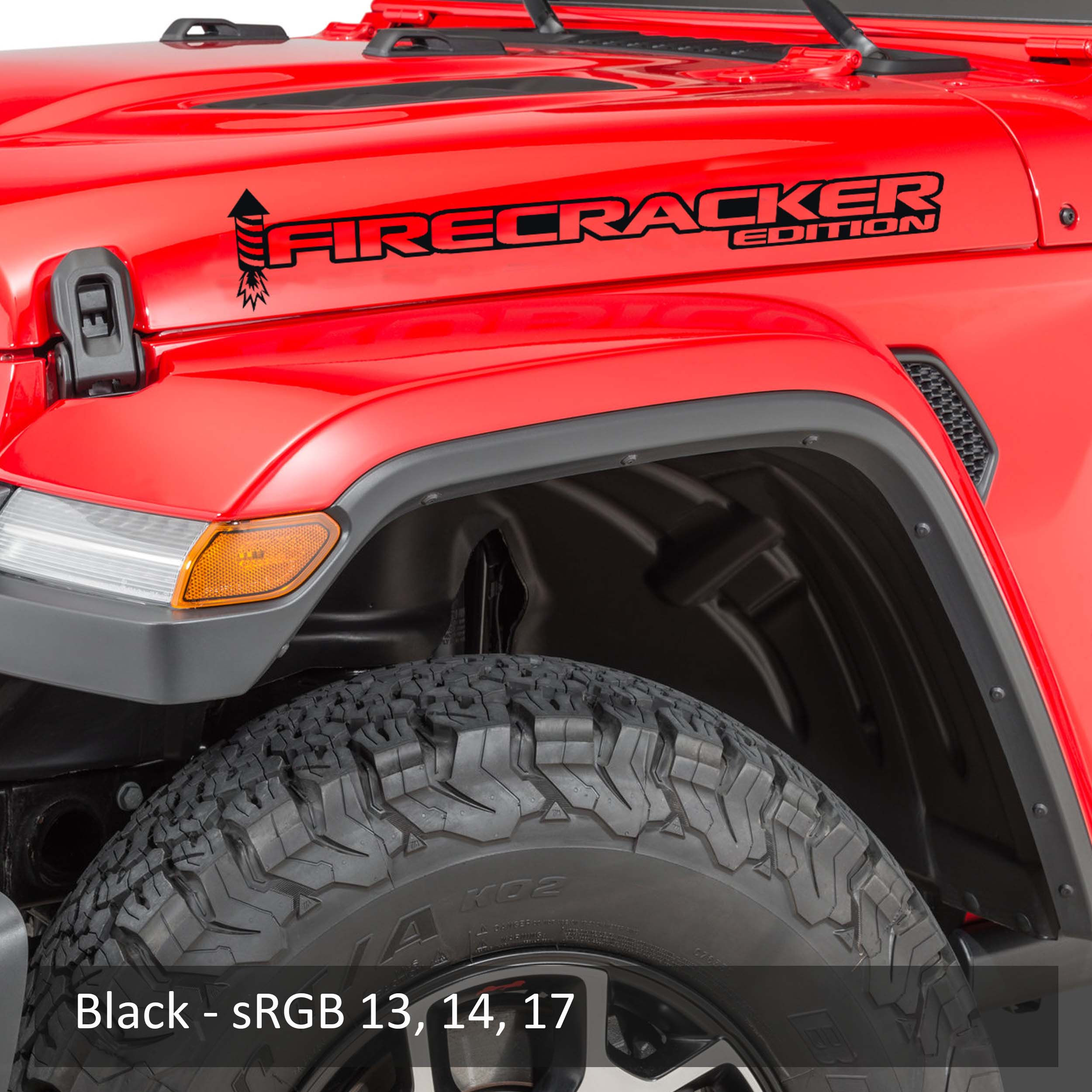 Wallpaper #BkDlMJMBJhL2WPba1cTh251 Jljt Side Hood Firecracker Red Edition Vinyl Decal Pair Jeep