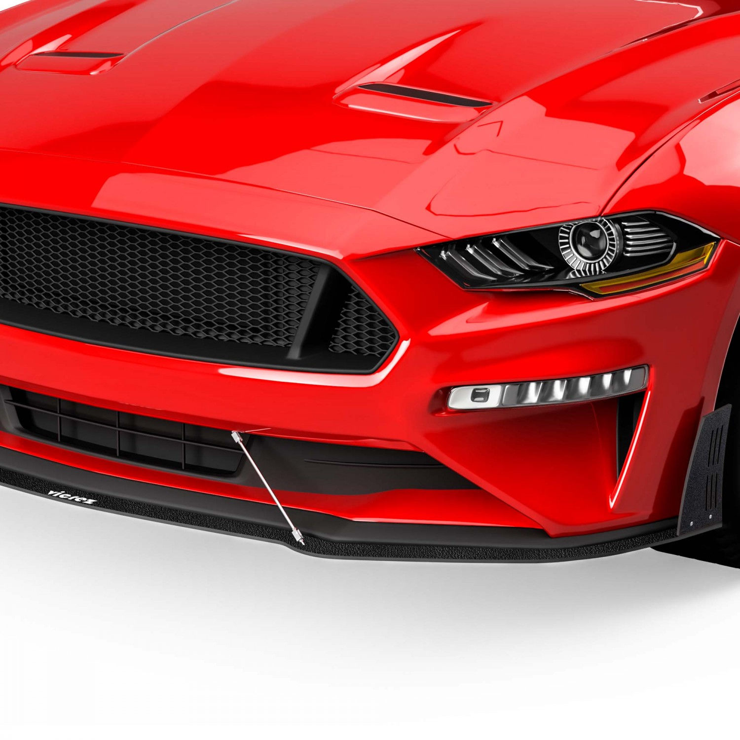 Wallpaper #_bhL25IBJvJKYCmEP_UA53 Vicrez Lv Style Front Bumper Lip Splitter Vz100957 Ford Mustang 2018 2023