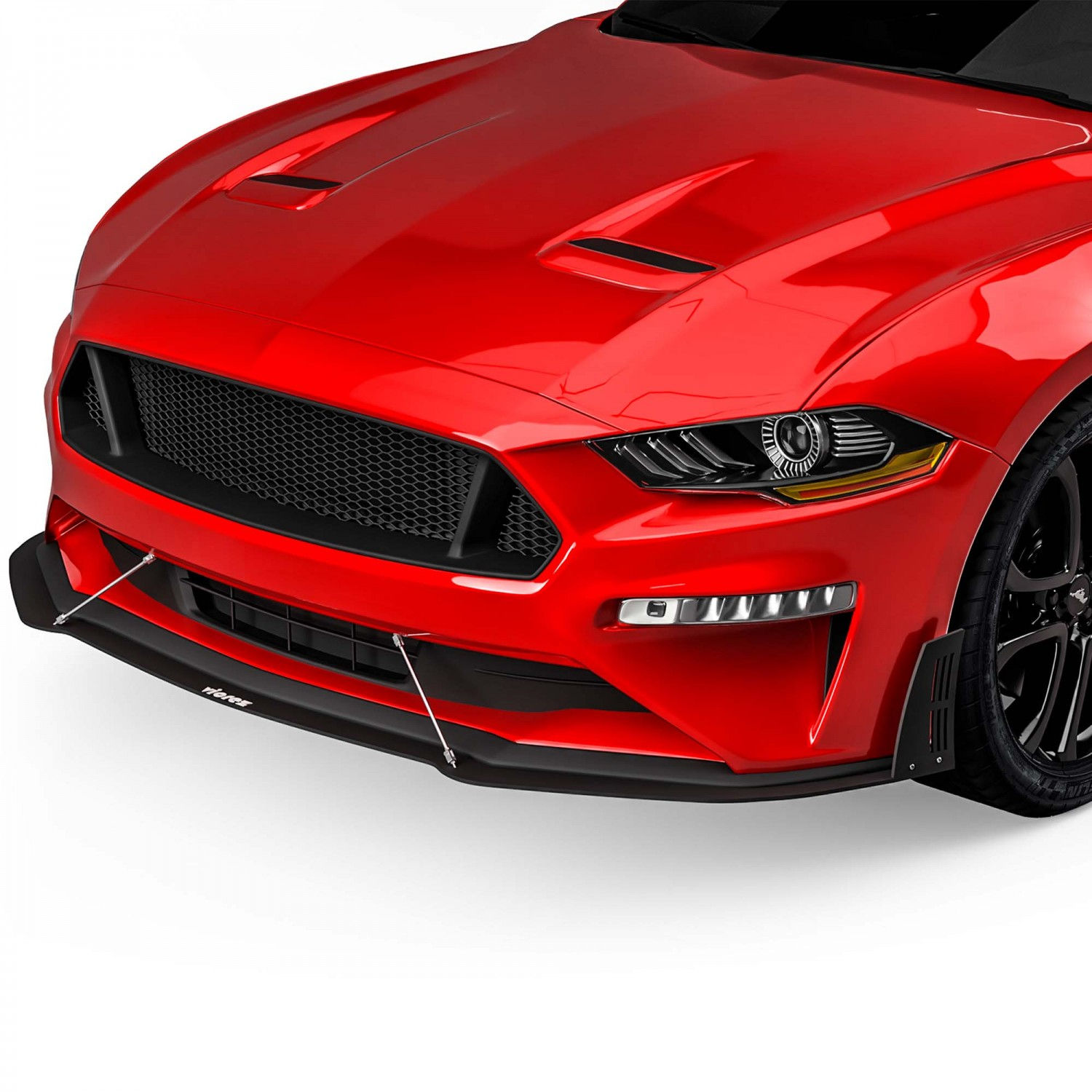 Wallpaper #SCwwSZMB0E1QgA7wuPIV58 Vicrez Lv Style Front Bumper Lip Splitter Vz100957 Ford Mustang 2018 2020