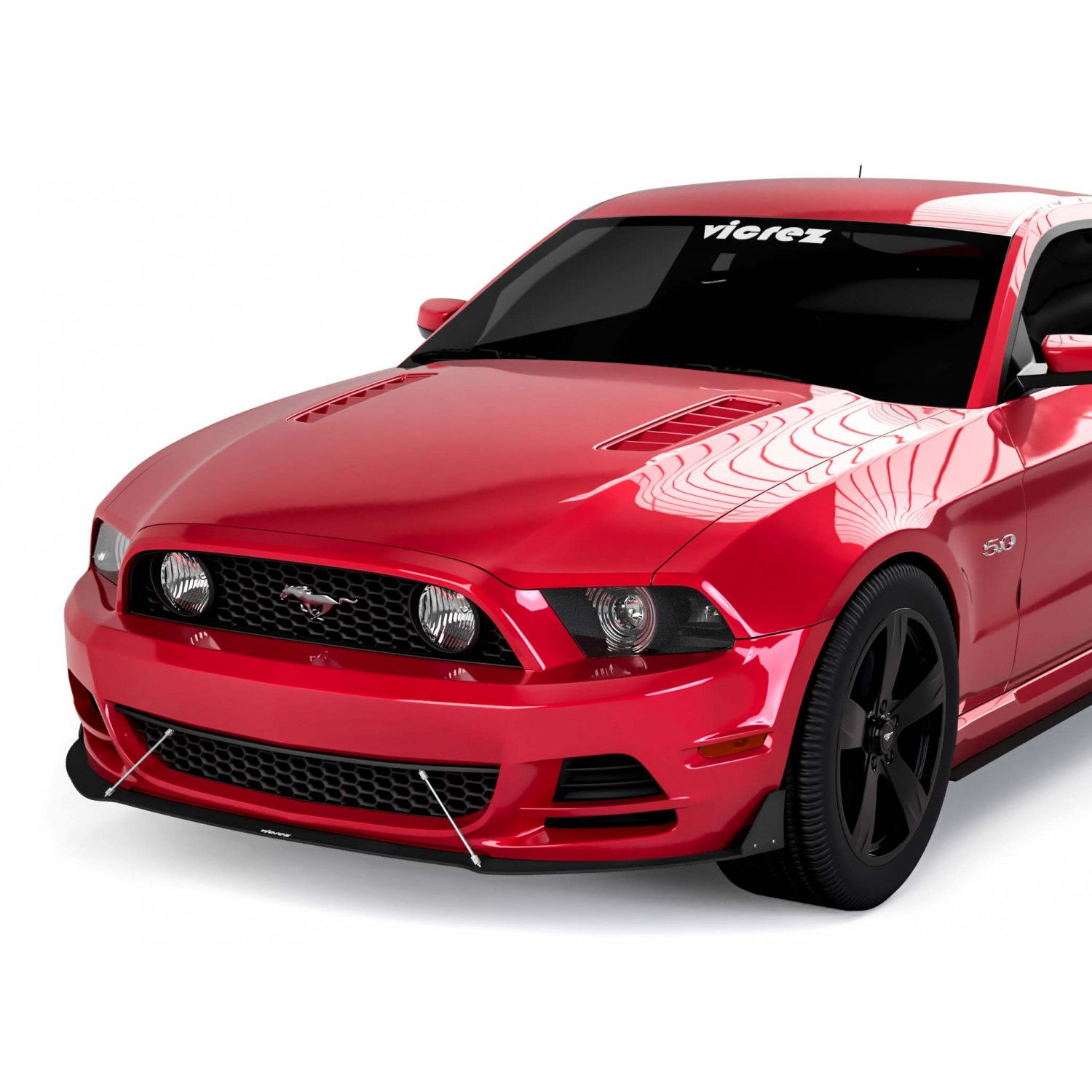 Wallpaper #_bhL25IBJvJKYCmEP_UA83 Vicrez V3r Front Bumper Lip Splitter Vz101602 Ford Mustang 2010 2014