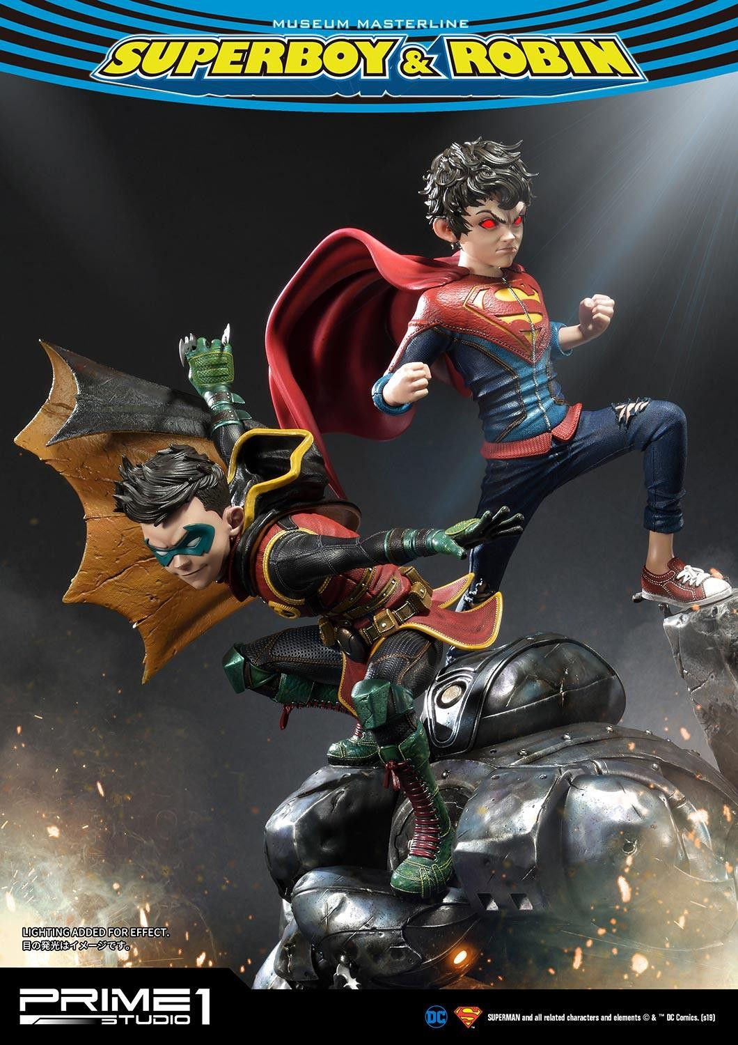 Wallpaper #nkIvPZMBOBpx0NhmCsP7159 Prime 1 Studio DC Comics Superboy and Robin Statue Serpentors Lair