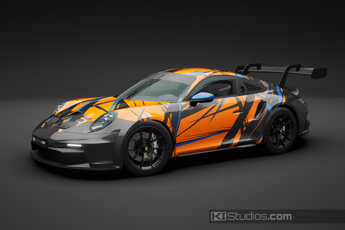 Wallpaper #AfQeOpMBKFX8bn3rS3hl80 Porsche Racing Livery Wrap Shredded Ki Studios