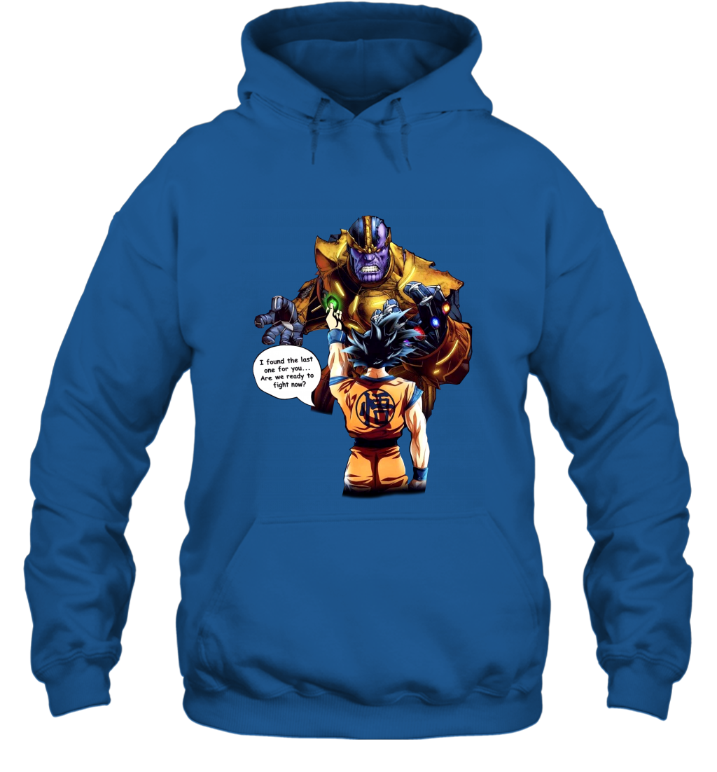 Wallpaper #gqVFOJMBVBiSkHCaoo0k34 Goku vs Thanos Dragon Ball Infinity War Shirt Men Hooded Ateelove