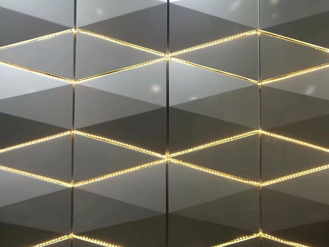 Wallpaper #1Hc4KJMB-pgBXx603akM193 3D Design Aluminium Composite Panel Wall Cladding Material with LED